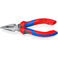 Spitzkombizange L.145mm pol.Comfort-Griff schwarz atram.KNIPEX