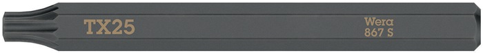 Bit 867 S TORX 25x70mm 1/4 Zoll TORX 25x70mm L.70mm WERA