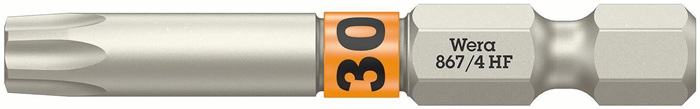 Bit 867 TORX® HF 1/4 Zoll TX 30 L.50mm m.Farbleitsystem WERA