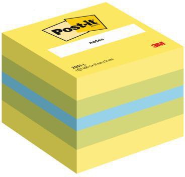 Post-it Haftnotizwürfel Mini 2051-L 51x40x51mm 400Bl. limone