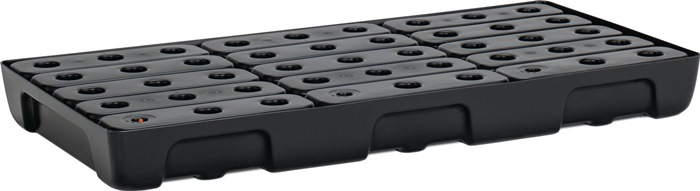 Regalwanne 27l L976xB495xH95mm PE m.PE-Rost u.Leckanzeiger CEMO