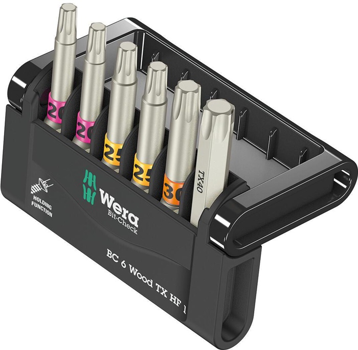 Bitsortiment Bit-Check 6 Wood TX HF 1 6-tlg.TX WERA