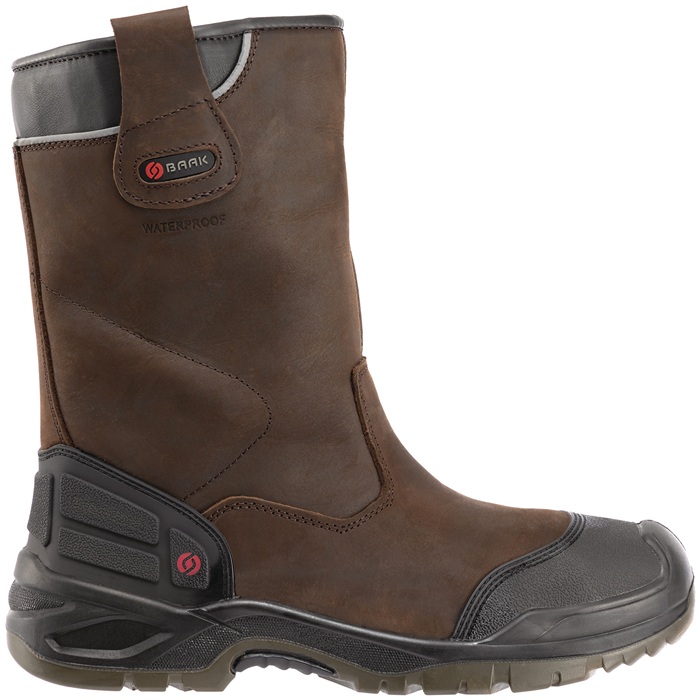 Sicherheitsschlupfstiefel Hercules Gr.43 W.11 braun S3 SRC WR ESD Leder BAAK