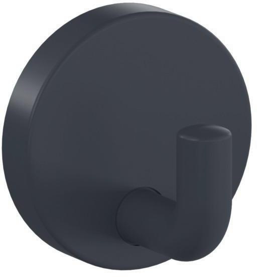 Einzelhaken 477.90B010 einfach A.45mm PA 92 grau ma D.50mm HEWI