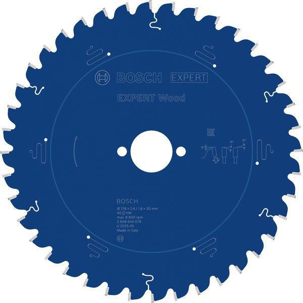 Kreissägeblatt Expert Wood AD 216mm Z.40 WZ Bohr.30mm Schnitt-B.2,4mm