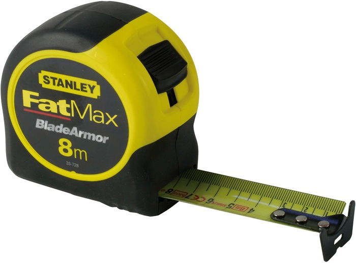 Taschenrollbandmaß FatMax L.8m B.32mm mm/cm EG II Ku.Festst.SB STANLEY