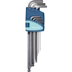 Winkelschraubendrehersatz 9-tlg.Ku.-Halter SW 1,5-10mm lang Kugelk.TECWERK