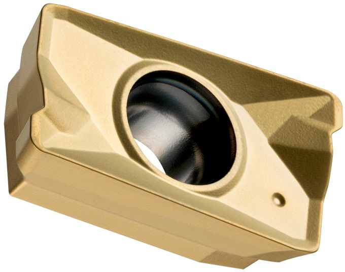 Fräswendeschneidplatte ISO APMT 1604PDER-R:M8330 D.4,5mm PVD beschichtet Gold