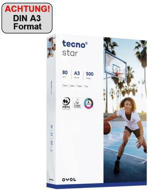 inapa tecno Kopierpapier Star 2100011528 A3 500 Bl./Pack.
