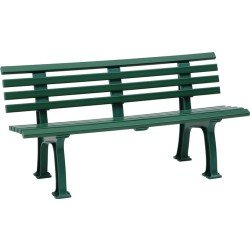 Parkbank Sylt L1500xB540xH740mm 3-Sitzer Ku.grün BLOME