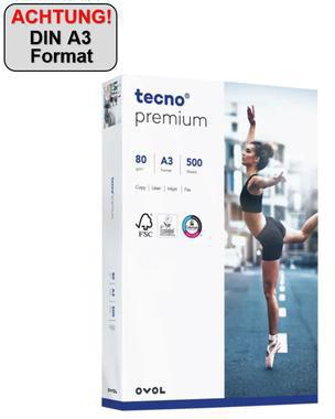 inapa tecno Kopierpapier Premium 2100011498 A3 80g 500 Bl./Pack.