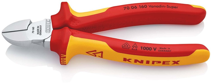 Seitenschneider L.160mm VDE Mehrkomp.-Hüllen KNIPEX