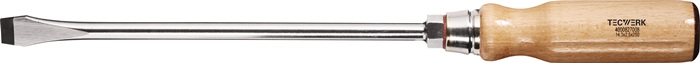 Schraubendreher Schneiden-B.14mm Klingen-L.250mm Holzgr.Rundkl.6KT.-Ans.TECWERK