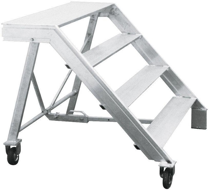 Maurertreppe Tritthöhe 0,23m Stufen-L1,15xB0,19m 29kg Alu.MÜBA