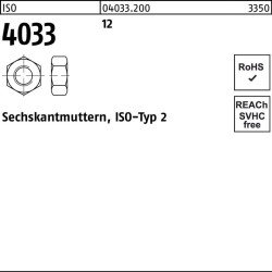Sechskantmutter ISO 4033 M16 12 100 Stück