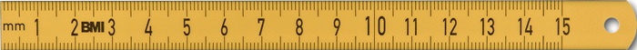 Stahlmaßstab ISOFLEX L.150mm STA m.PA flex.BMI