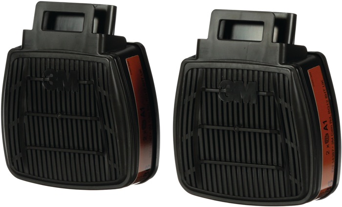 Gasfilter A1 EN14387 EN 14387 A1 f.Ser.Secure Click 2 Stück/Beutel 3M