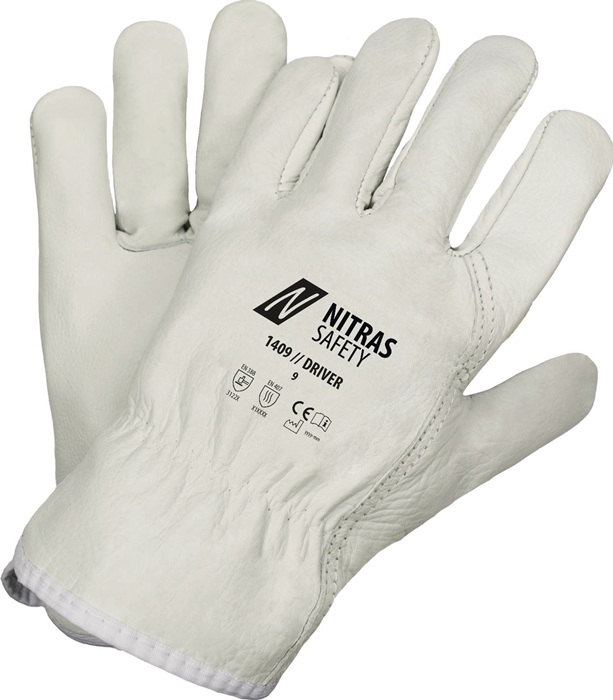 Handschuhe Driver Gr.10 grau EN 388,EN 407 PSA II NITRAS SAFETY
