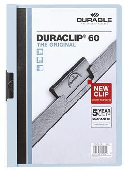 DURABLE Klemmmappe DURACLIP 60 220906 DIN A4 Hartfolie blau