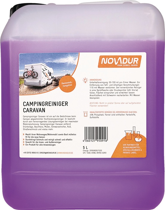 Campingreiniger Caravan 5l Kanister NOVADUR