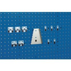 Werkzeughaltersortiment 11-tlg.verz.f.Lochplatten 5Haken/5 Doppelhaken/1Hal.BOTT