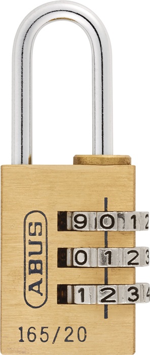 Zahlenvorhangschloss 165 Schlosskörper-B.23mm MS Zahlenroll.3 ABUS
