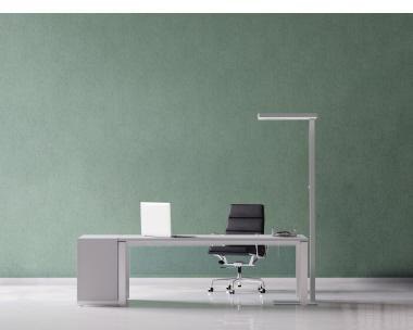MAUL Standleuchte MAULjaval 141460 LED dimmbar silber