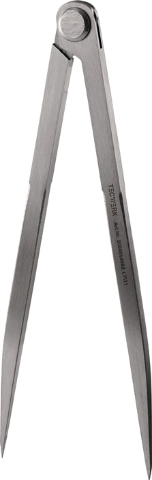 Spitzzirkel L.300mm m.Nietscharnier TECWERK