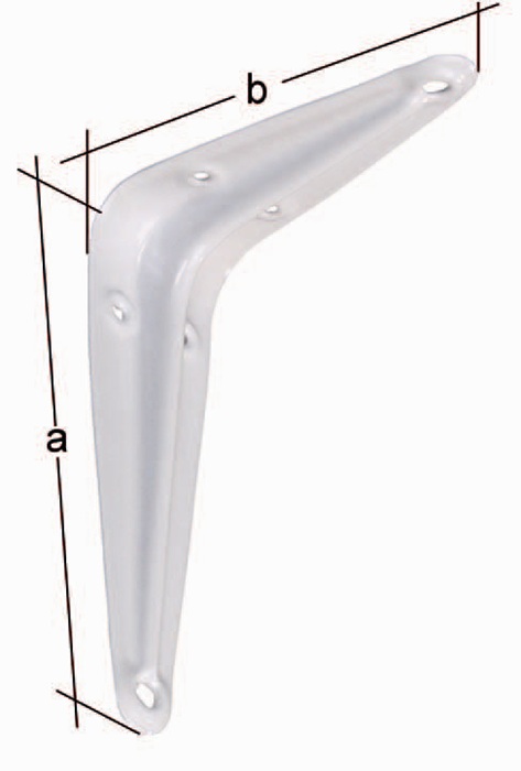 Konsole L.125mm H.150mm STA weiß lack.Trgf.48kg GAH