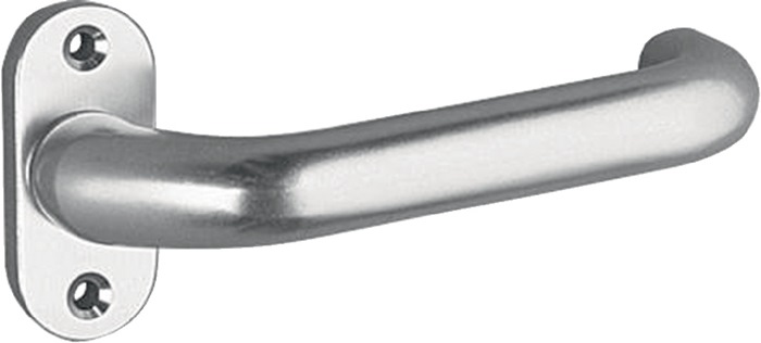 Profiltürdrückerlochteil 1308/0000 Alu.F1 ov.8mm gekr.EDI