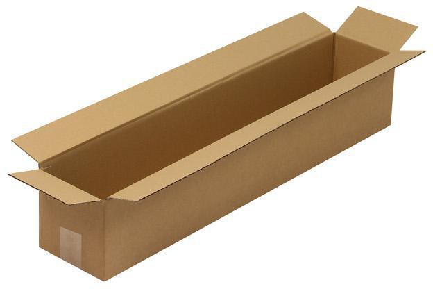 Faltkarton 1-wellig Maße 800x150x150mm B1 Qualität 1.3B braun TRANSPAK