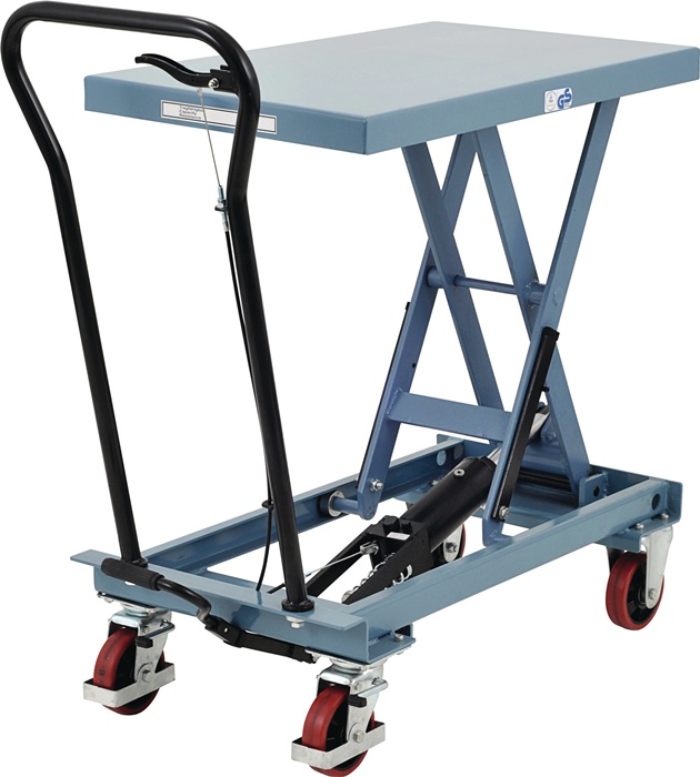 Scherenhubtischwagen Trgf.500kg Hubber.285-880mm fusshydraulisch TECWERK