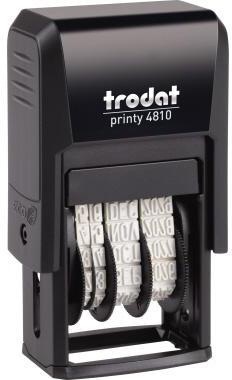 trodat Datumstempel Printy Dater 4810 70381 20x3,8mm grau/schwarz