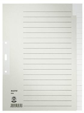 Leitz Register 60960085 blanko DIN A4 Tauenpapier grau