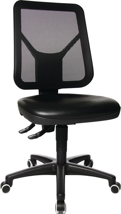 Arbeitsdrehstuhl TEC 80 Rl.Polyurethanschaum schwarz