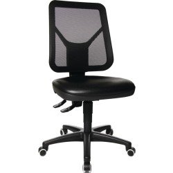 Arbeitsdrehstuhl TEC 80 Rl.Polyurethanschaum schwarz