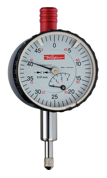 Kleinmessuhr KM4/5T 5mm Abl.0,01mm o.Stoßschutz KÄFER