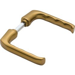 Türdrückerpaar London 113 Alu.F4 o.Rosetten 4-KT.8mm HOPPE