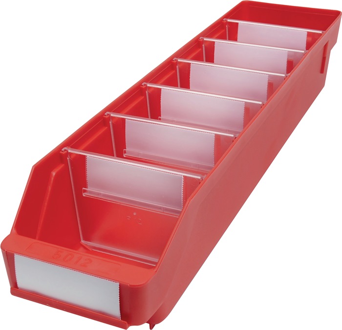 Regalkasten L500xB120xH95mm rot PP