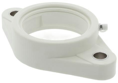 Flanschlagergehäuse TFL208 -WHITE 80mm ov.1St./VE ZEN