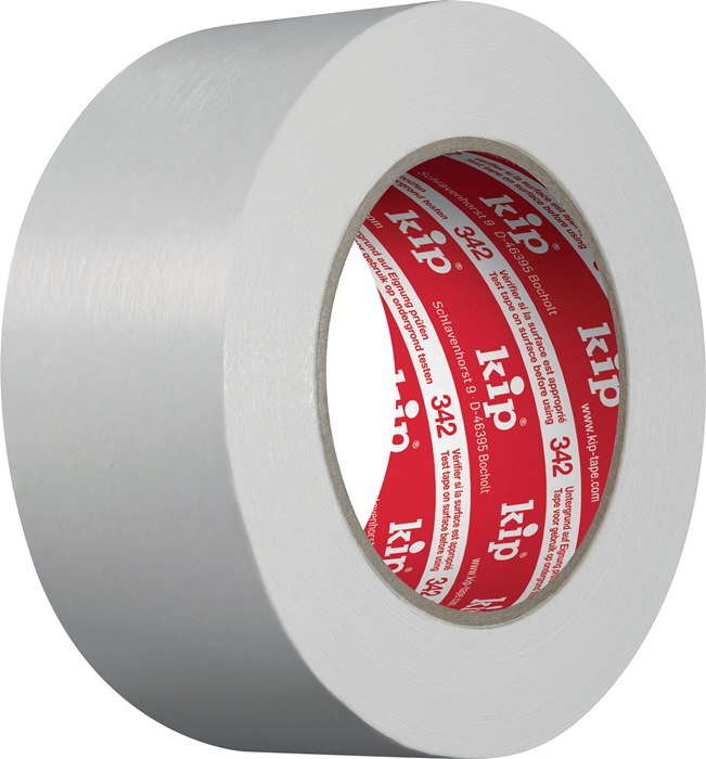 Gewebeteppichband 342 L.25m B.50mm weiß Rl.KIP