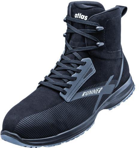 Sicherheitsstiefel RUNNER 105 Gr.45 W.10 grau/schwarz S3 SRC ESD ATLAS
