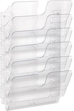 Durable Prospekthalter FLEXIPLUS 1700014401 A4 quer 6Fächer tr