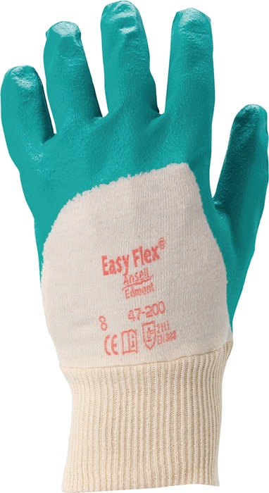 Handschuhe ActivArmr® 47-200 Gr.9 grün Interlock-Baumwolle m.Nitril