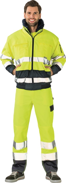 Warnschutz-Comfortjacke Gr.M gelb/marine PLANAM