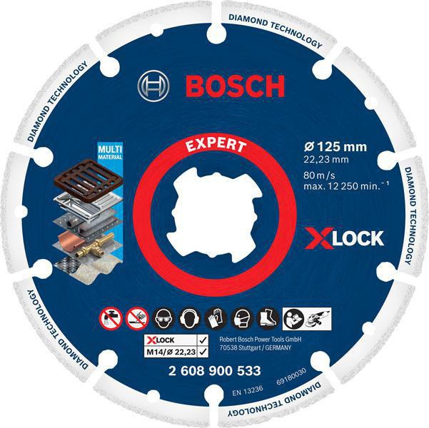 Diamanttrennscheibe Expert Diamond Metal Wheel X-LOCK D.125mm Bohr.22,23mm
