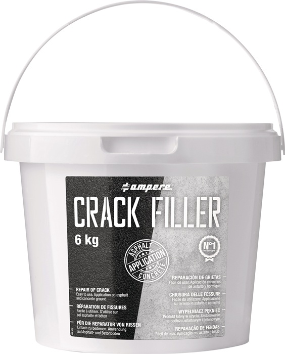 Reparaturmörtel Asphalt Crack Filler® 6kg Eimer AMPERE
