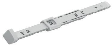 Leitz Anschlagschiene 17290085 grau