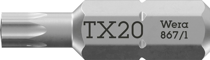 Bit 867/1 1/4 Zoll T 20 L.25mm WERA