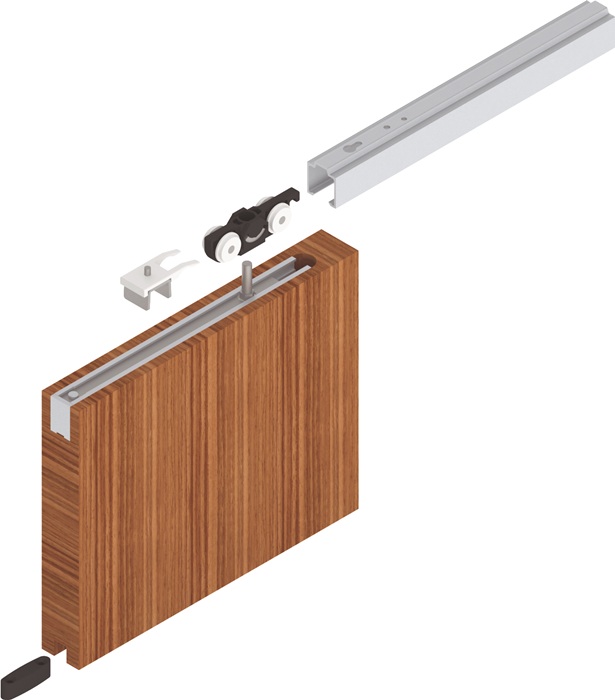 Schiebetürsystem 73 ME-A 2100mm EV1 elox.910 -1100mm Dm.